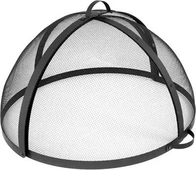 36" Easy-Opening Heavy‑Duty Steel Outdoor Fire Pit Screen BNIB, View more