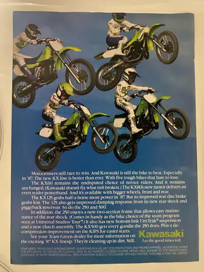 “Let the good times roll.” Dimensions : 8 inches wide by 11 inches high x 3 pages. In very good cond...