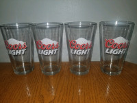 Coors light beer glasses SET