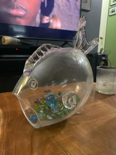 Bowring glass fish bowl sculpture, View more