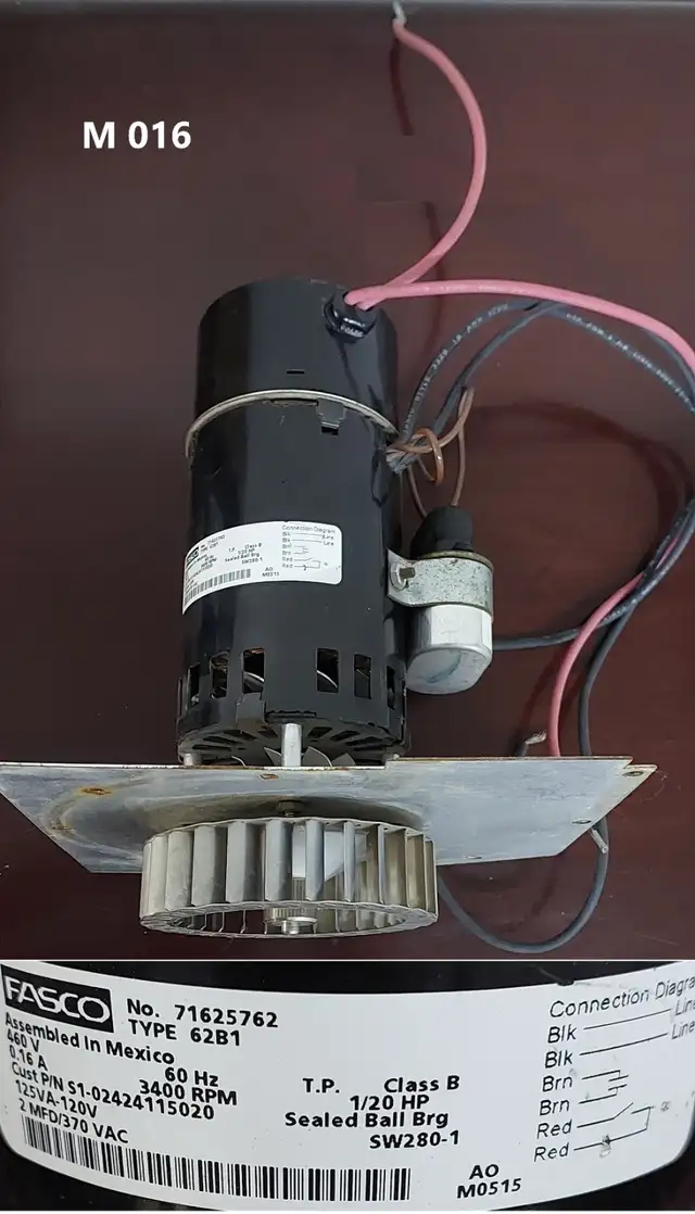 FASCO Inducer Blower Motor Assembly 71625762   M016 in Heating, Cooling & Air in City of Toronto - Image 4