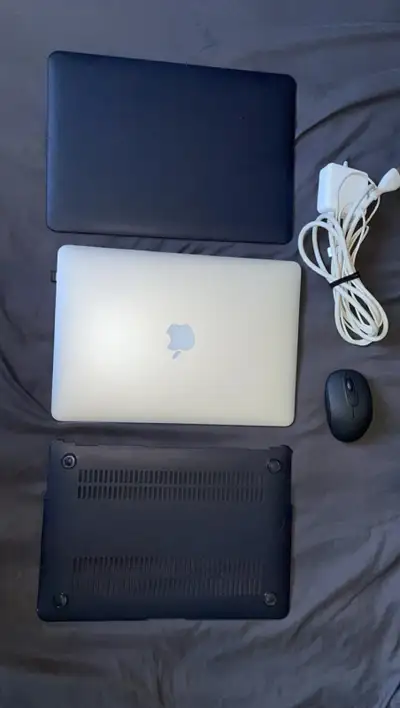 MACBOOK AIR 2016 with blue case/ a mouse /and charger, View more