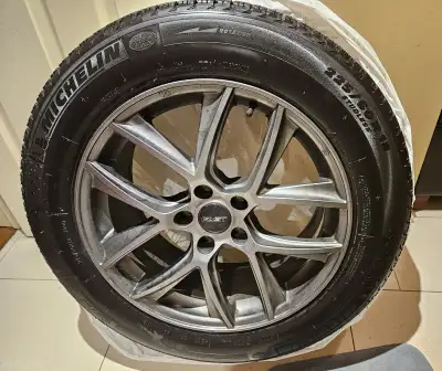 NEW! Michelin X-ICE Snow Tires 225/60R18 on NEW Aluminum Alloy Wheels/Rims 5x114.3 bolt pattern. Sti...