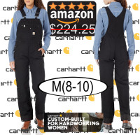 NEW * Carhartt Washed Duck Insulated Bib Overall