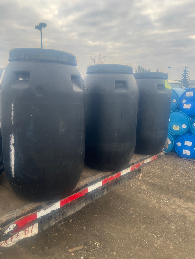 200 x Rain Barrels, Mini 100L. Cut open plastic barrels. in Arts & Collectibles in Edmonton - Image 2