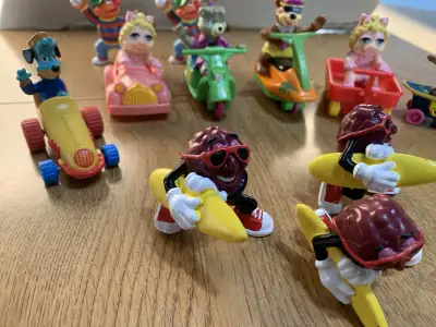  Vintage plastic Cartoon characters 2” tall, View more