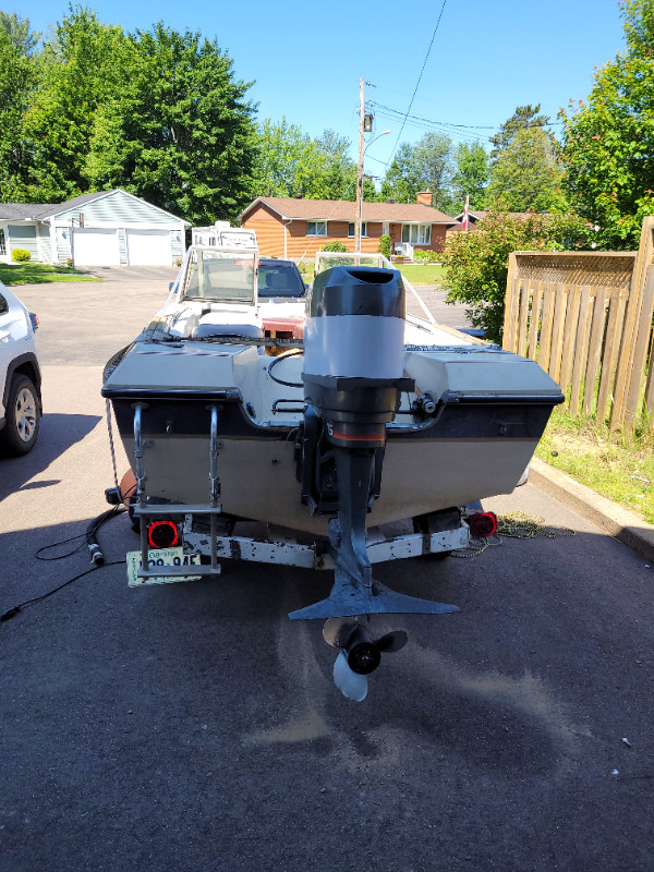 Boat, trailer and motor for trade in Other in Petawawa