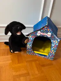 Build a Bear Labrador Black Puppy + accessories + clothing