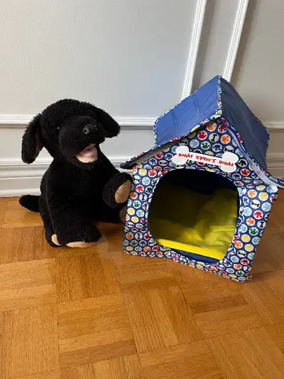 Build a Bear Labrador Puppy + accessories + clothing - Labrador Black Puppy - Home sweet home dog ho...