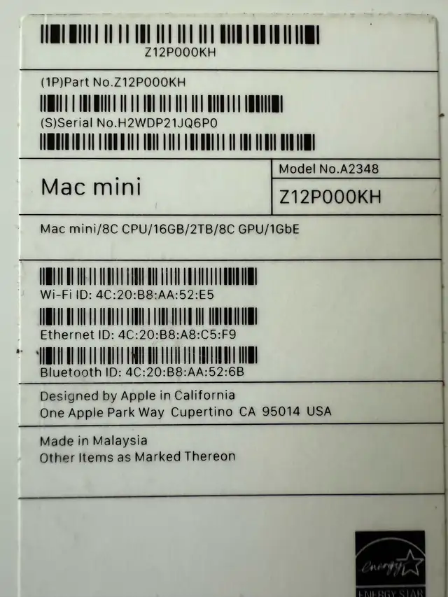 Apple Mac Mini M1, 2 TB!62864363833602124