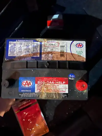 This is a CAA Premium car battery, model 35N-C. It's a group 35 battery. This battery is rated for a...