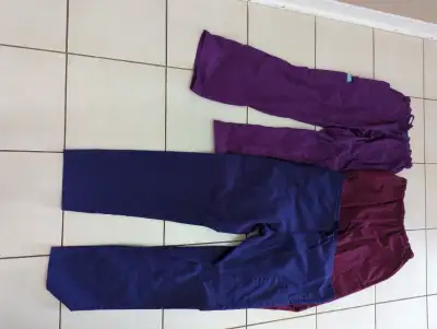 3 scrubs -pants : 2 Medium  , 1 Large, View more