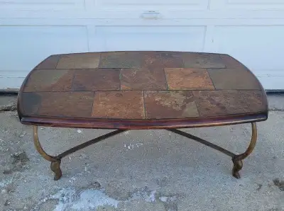 Heavy Slate Tile Coffee Table, View more