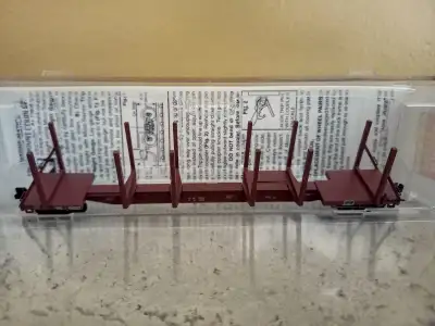 New in box never run 100 ton log car by MicroTrains. Shipping available at cost (see my other N scal...