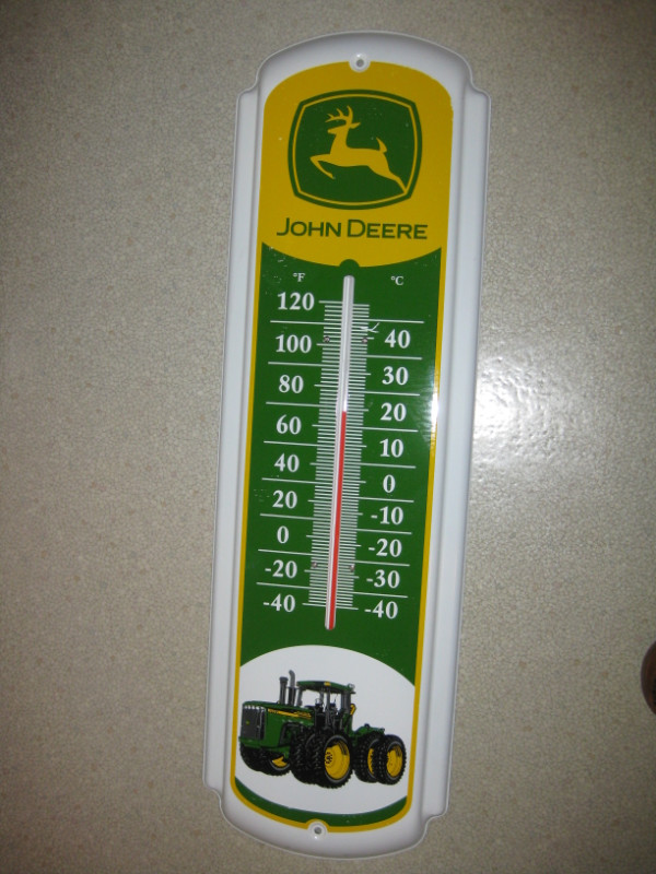 JOHN DEERE... '8 Wheel - 4 Wheel Drive' TRACTOR THERMOMETER in Other in Hamilton