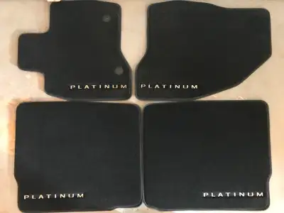4 Platinum exclusive and 4 plain factory carpet mats for all explorer models from 2010 to present ?...
