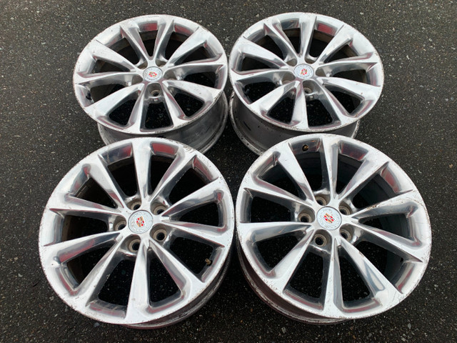 Set of 19X8.5 ET39 Cadillac XTS 2013-2017 wheels fair used cond in Tires & Rims in Delta/Surrey/Langley - Image 2