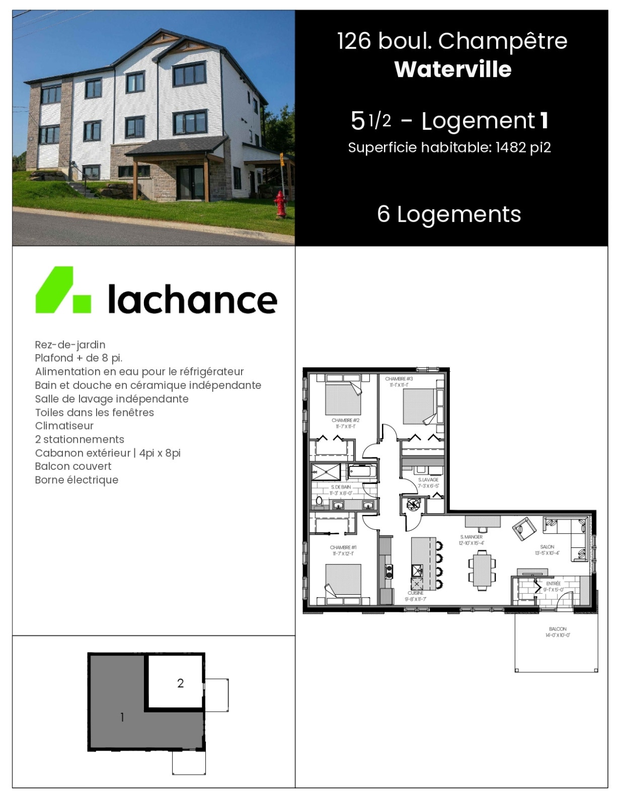 5 1/2 à louer | 5 1/2 for rent (Prix réduit / Price reduction) — photo 2