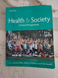 Health & Society Critical Perspectives 