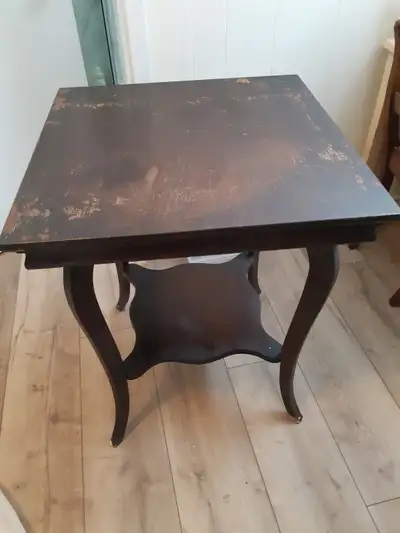 Antique wood table, View more