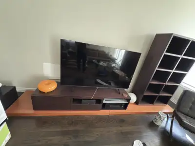 Designer Living Room Entertainment Unit & Bookcase, View more