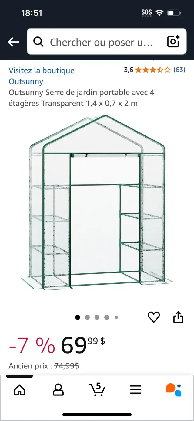 grosse serre in Other in Granby - Image 3