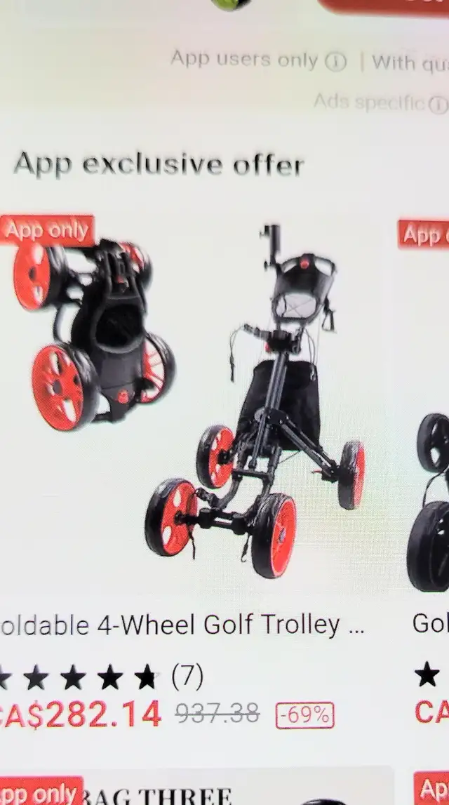 Lightly used foldable 3 wheel golf trolly509912317438863363
