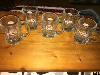 Set of 5 Miniature 3 inch  A&W Root Beer Mugs