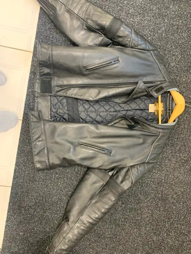 Motor cycle leather jacket
