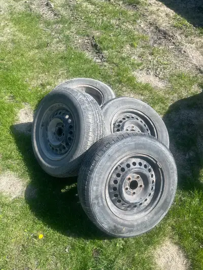 Summer tires and rims came off my 2004 cavalier used for 3 summers and are in ok condition selling f...