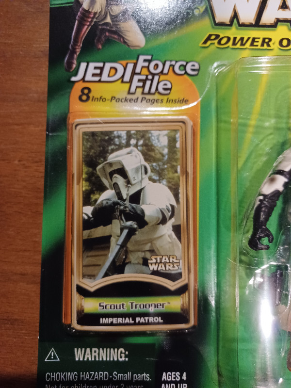 Biker Scout Star Wars Power of the Jedi 3.75 Figure 2000 MOC in Toys & Games in Oakville / Halton Region - Image 3