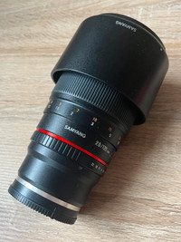 Samyang 135mm f2 lens