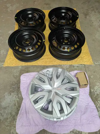 Winter Tire Rim package for Toyota Corolla Cross 4 factory steel wheels 17 x 6.5 60.1mm center bore...