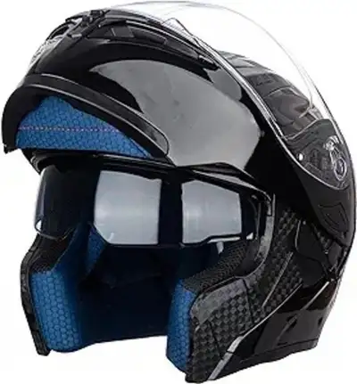 New Open Box size - medium Full Face Motorcycle Helmet Dual Visor Sun Shield Flip up Modular Motocro...
