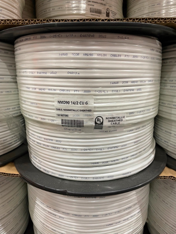 NMD90 14/2 150M WIRE FOR $179/ROLL!!! WOOOW!!! in Electrical in City of Toronto - Image 2