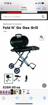 Fold And Go Gas Grill