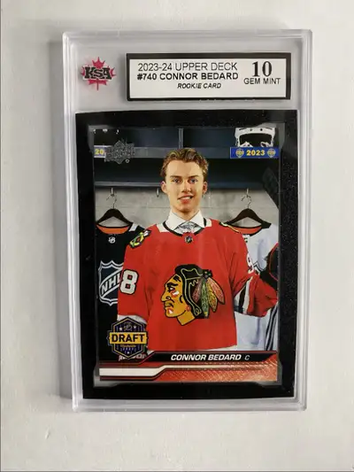 2023-24 Upper Deck Draft Rookie Connor Bedard Rookie KSA 10 #740, View more