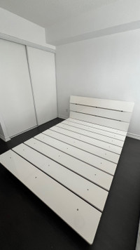 White Glossy Bed Frame