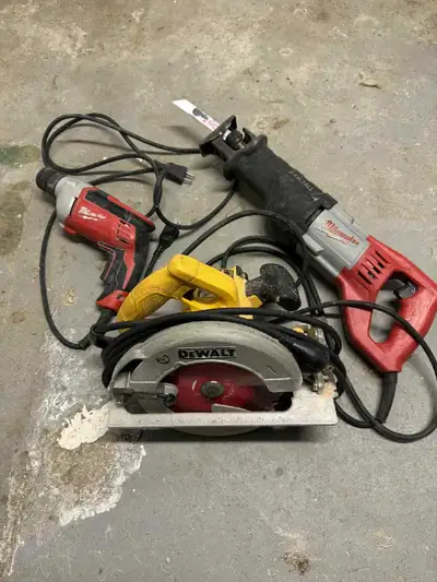 Skilsaw, Sawzall Milwaukee and drill , View more