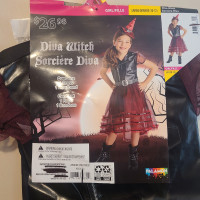 Diva Witch Costume - Kids - Size L (10-12)