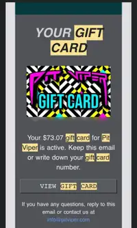 Pit Viper Gift Card
