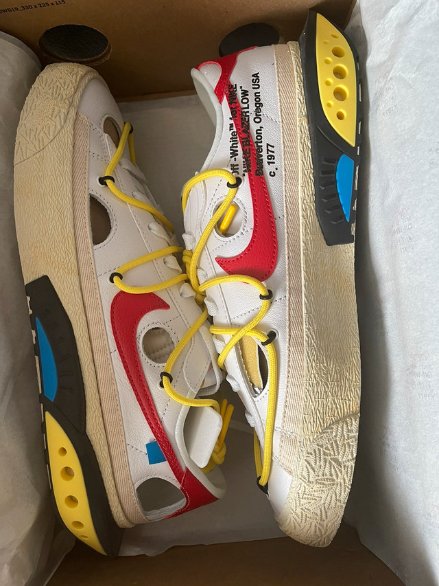 Nike Blazer Low - Off-White University Red Size 9.5 in Men's Shoes in City of Toronto - Image 2