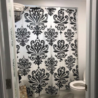 Designer shower curtain