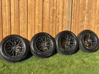 Winter alloy rims and tires package in excellent, like new condition. Used a few seasons for city dr...