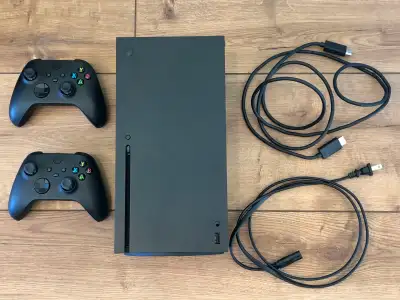 XBOX Series X (Console and Two Controllers + Accesories), View more