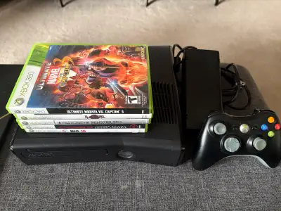 Xbox 360 Slim Bundle with Games, View more