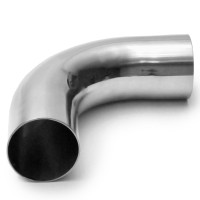 2.5" Elbow Exhaust Pipe 3.75" Radius 90° Mandrel Stainless Steel