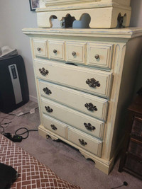 Antique yellow dresser for sale