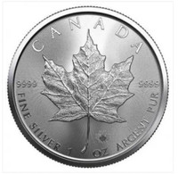 1 oz Silver Canadian Maple Leaf $5 Coin 2022