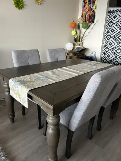 Dining table & chairs, View more